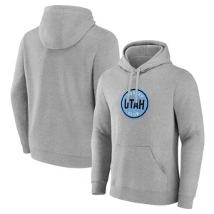 Utah Club Heather Draft Logo Pullover Hoodie