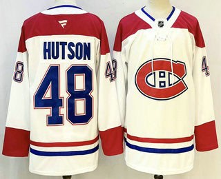 Montreal Canadiens #48 Lane Hutson White Authentic Jersey