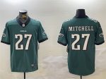 Philadelphia Eagles #27 Quinyon Mitchell Green Vapor Untouchable Limited Stitched Jersey