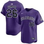 Colorado Rockies #26 Austin Gomber Purple Limited Stitched Jersey