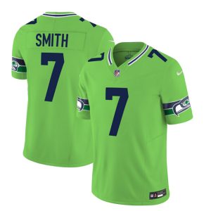 Seattle Seahawks #7 Geno Smith 2023 F.U.S.E. Green Limited Stitched Jersey
