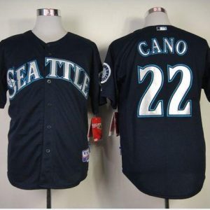 Mariners #22 Robinson Cano Navy Blue Cool Base Stitched Jersey