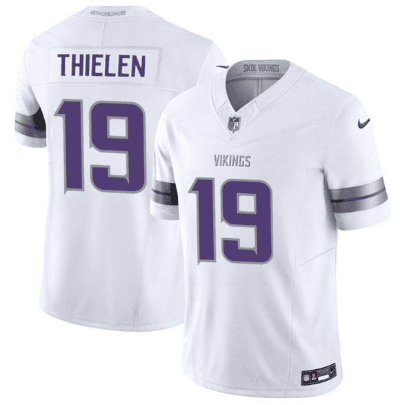 Minnesota Vikings #19 Adam Thielen White 2025 F.U.S.E. Winter Warrior Limited Football Stitched Jersey