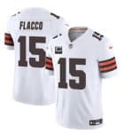 Cleveland Browns #15 Joe Flacco White 2025 F.U.S.E. With 1-Star C Patch Vapor Limited Stitched Jersey