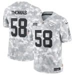 Kansas City Chiefs #58 Derrick Thomas Arctic Camo 2024 F.U.S.E. Salute To Service Limited Stitched Jersey