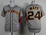 Giants #24 Willie Mays Grey Road Cool Base Stitched Jersey
