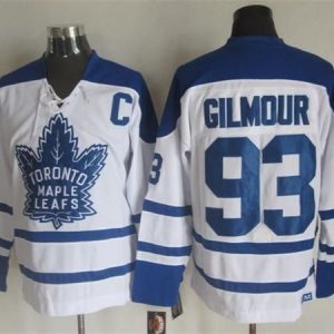 Maple Leafs #93 Doug Gilmour White CCM Throwback Winter Classic Stitched Jersey