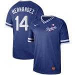 Los Angeles Dodgers #14 Kike Hernandez Blue Cooperstown Collection Legend Stitched Jersey