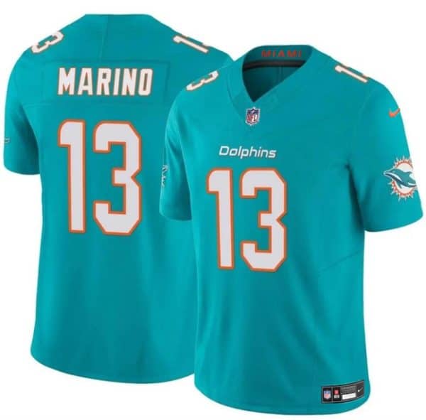 Miami Dolphins #13 Dan Marino Aqua 2023 F.U.S.E Vapor Limited Stitched Jersey