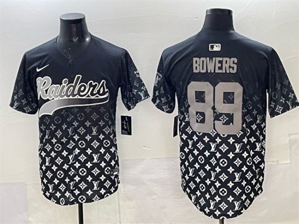 Las Vegas Raiders #89 Brock Bowers Black Limited Stitched Jersey