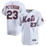 New York Mets #23 David Peterson White 2025 Home Limited Stitched Jersey