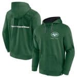 New York Jets Green Defender Evo Full-Zip Hoodie