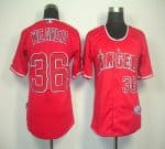 Angels Of Anaheim #36 Weaver Jered Red Cool Base Stitched Jersey