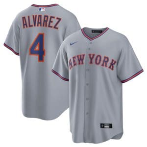 New York Mets #4 Francisco Alvarez Gray 2025 Limited Stitched Jersey