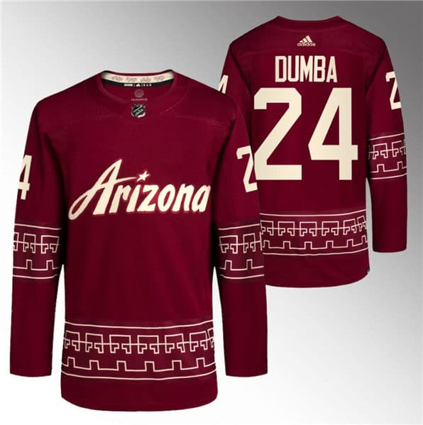 Arizona Coyotes #24 Matt Dumba Garnet Alternate Pro Jersey
