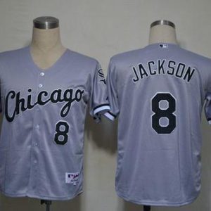 White Sox #8 Bo Jackson Grey Stitched Jersey