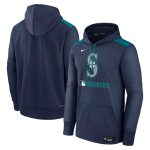 Seattle Mariners Navy Collection Performance Pullover Hoodie