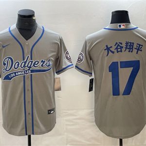 Los Angeles Dodgers #17 ´ó¹ÈÏèÆ½ Gray Cool Base With Patch Stitched Jersey