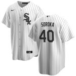 Chicago White Sox #40 Michael Soroka White Cool Base Stitched Jersey