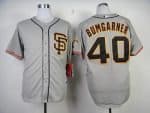 Giants #40 Madison Bumgarner Grey Road 2 Cool Base Stitched Jersey