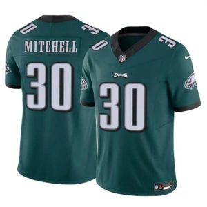 Philadelphia Eagles #30 Quinyon Mitchell Green 2024 Draft F.U.S.E Vapor Untouchable Limited Stitched Jersey