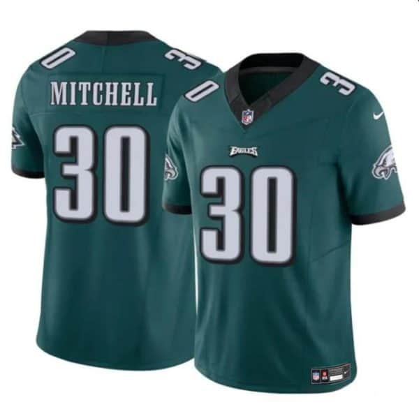 Philadelphia Eagles #30 Quinyon Mitchell Green 2024 Draft F.U.S.E Vapor Untouchable Limited Stitched Jersey