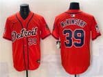 Detroit Tigers #39 Zach McKinstry Orange With Patch Vapor Premier Limited Stitched Jersey