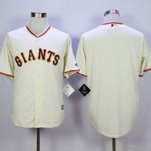 Giants Blank Cream Home New Cool Base Stitched Jersey