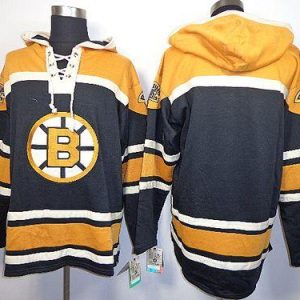 Bruins Blank Black Sawyer Hooded Sweatshirt Stitched Jersey