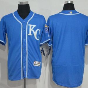 Royals Blank Royal Blue Flexbase Authentic Collection Stitched Jersey
