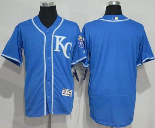 Royals Blank Royal Blue Flexbase Authentic Collection Stitched Jersey
