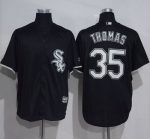 White Sox #35 Frank Thomas Black New Cool Base Stitched Jersey