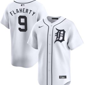 Detroit Tigers #9 Jack Flaherty White 2024 Home Limited Stitched Jersey