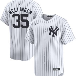 New York Yankees #35 Cody Bellinger White 2024 Home Limited With Name Stitched Jersey