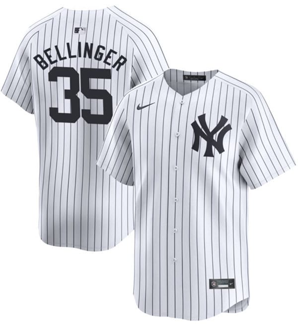 New York Yankees #35 Cody Bellinger White 2024 Home Limited With Name Stitched Jersey