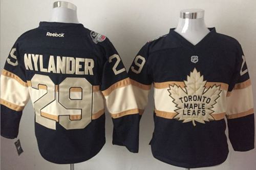 Maple Leafs #29 William Nylander Black Cream 100th Anniversary Stitched Jersey