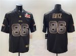 Philadelphia Eagles #86 Zach Ertz Black Gold 2025 Super Bowl LIX Patch Vapor Untouchable Limited Stitched Jersey
