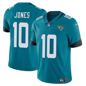 Jacksonville Jaguars #10 Mac Jones Teal Vapor Untouchable Limited Stitched Jersey