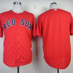 Red Sox Blank Red Cool Base Stitched Jersey