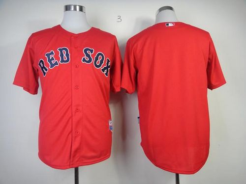 Red Sox Blank Red Cool Base Stitched Jersey