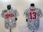 San Francisco 49ers #13 Brock Purdy 2024 Arctic Camo Salute To Service Stitched Jersey