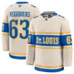 St. Louis Blues #63 Jake Neighbours Cream 2024-25 Winter Classic Stitched Jersey
