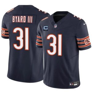 Chicago Bears #31 Kevin Byard III Navy 2025 F.U.S.E. With 2-Star C Patch Vapor Untouchable Limited Stitched Jersey