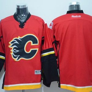 Flames Blank Stitched Red Jersey