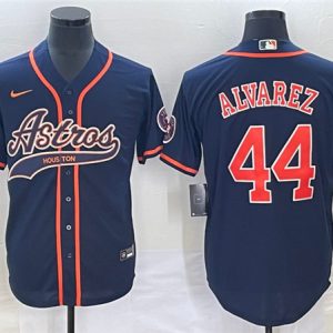 Houston Astros #44 Yordan Alvarez Navy Cool Base Stitched Jersey