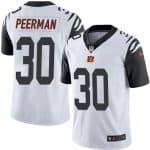 Bengals #30 Cedric Peerman White Stitched Limited Rush Nike Jersey
