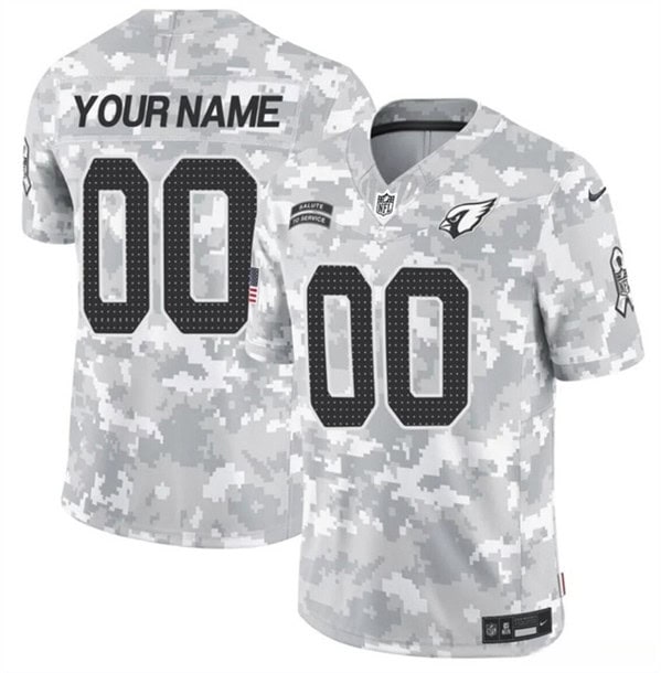 Arizona Cardinals Custom 2024 F.U.S.E Arctic Camo Salute To Service Limited Stitched Jersey