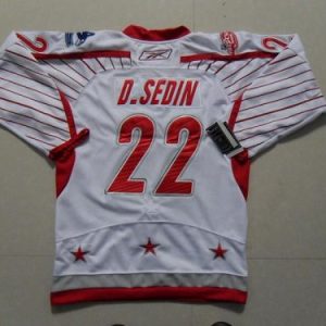 Canucks #22 D.Sedin 2011 All Star Stitched White Jersey