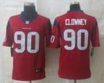 Texans #90 Jadeveon Clowney Red Alternate Stitched Limited Nike Jersey