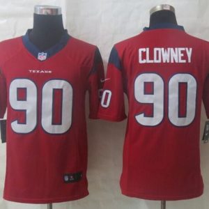 Texans #90 Jadeveon Clowney Red Alternate Stitched Limited Nike Jersey